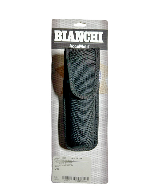 Bianchi 7307 AccuMold OC Mace Spray Pouch – Large MK3 MK4 – Black Duty – 18204