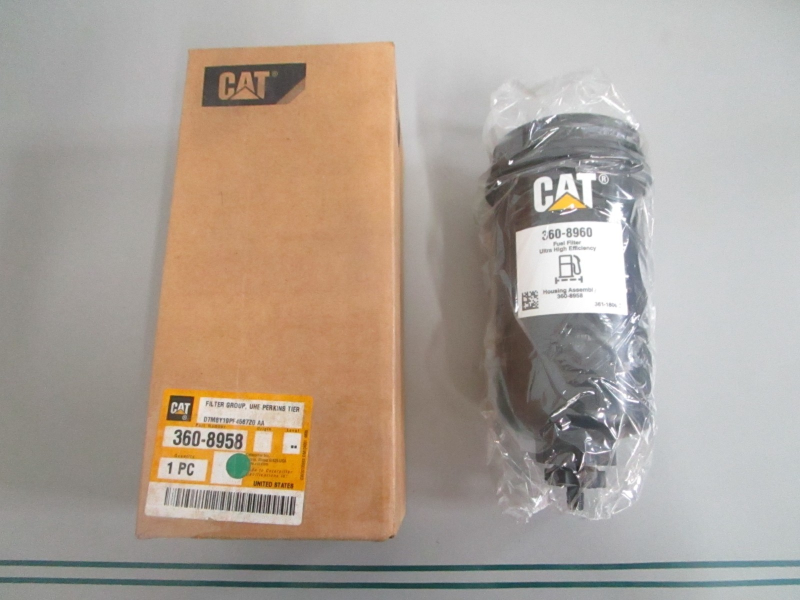 Caterpillar 360-8958 UHE Fuel Filter Perkins Tier C4.4 C6.6 C7.1 NEW OEM 0820