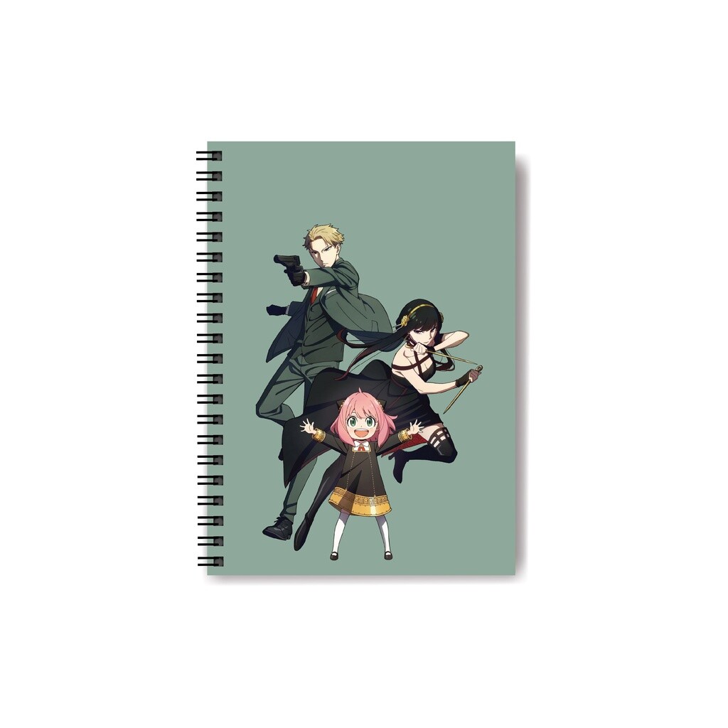 A5 Notebook Sidebind Anime Design Cardcover Book Lined Journal School Office