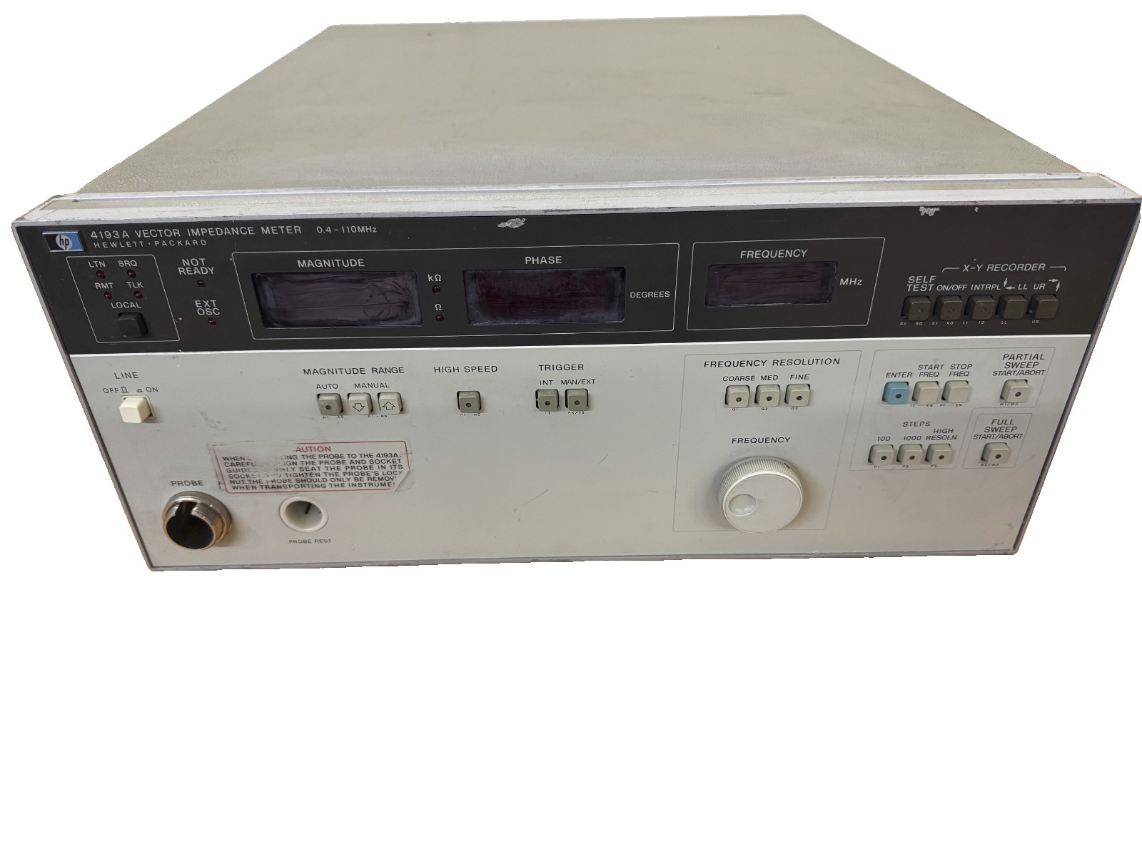 HP 4193A Vector Impedance Meter – Passes Self-Test, See Video *Parts/Repair*