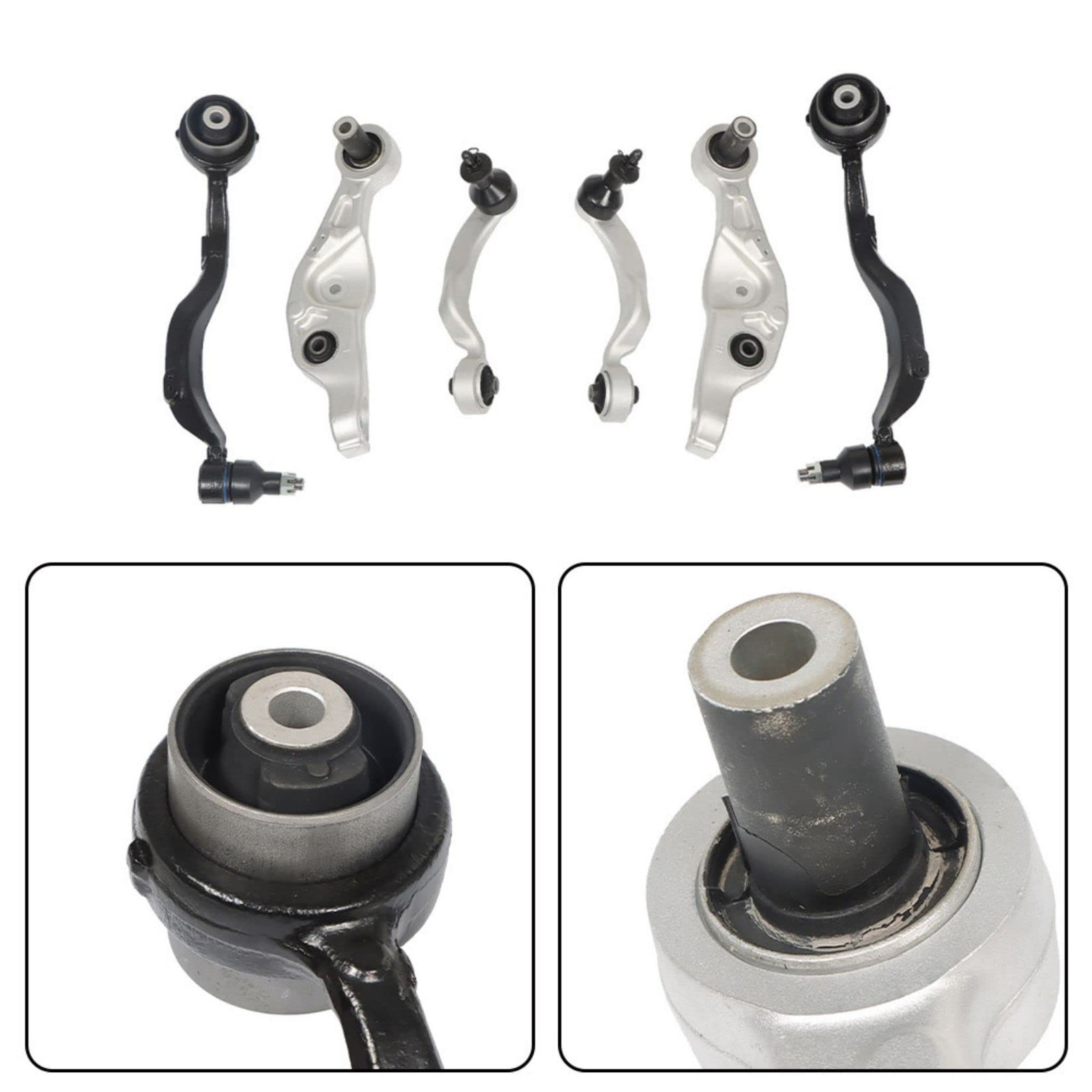 8Pcs Front Upper & Lower Control Arms Ball Joints Assembly for Lexus LS460 07-17
