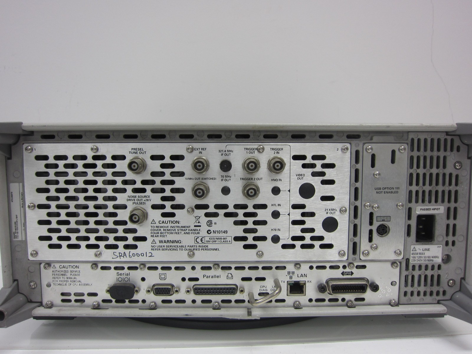 HP/KEYSIGHT/ Agilent E4445A 3Hz-13.2 GHz Spectrum Analyzer with Opts, Calibrated