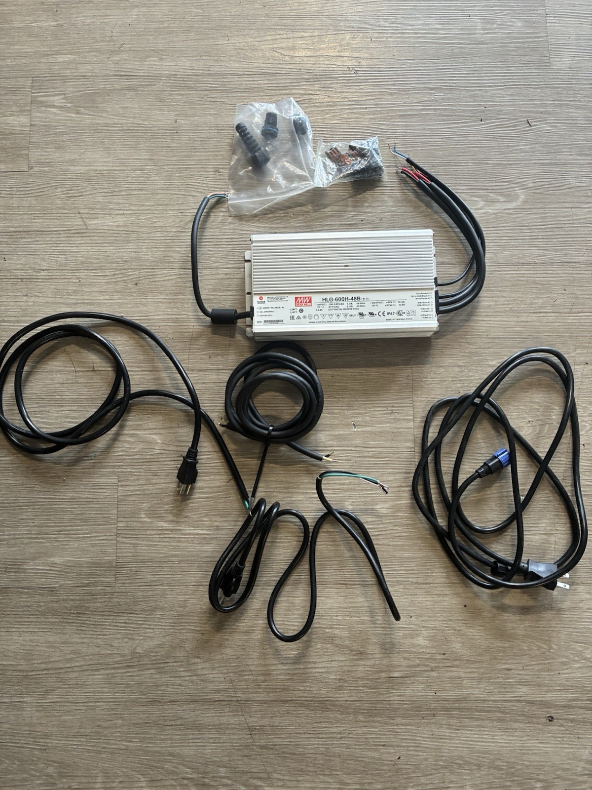 MEAN WELL HLG-600H-48B 600W 48V IP67 Power Supply w/ Protection
