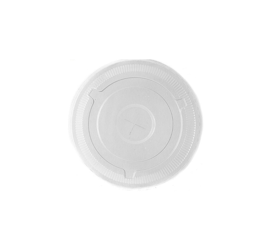 100 Pack – Ultra Clear Flat Plastic Cold Cup Lids For, 12-16-20-24 Ounce Cups