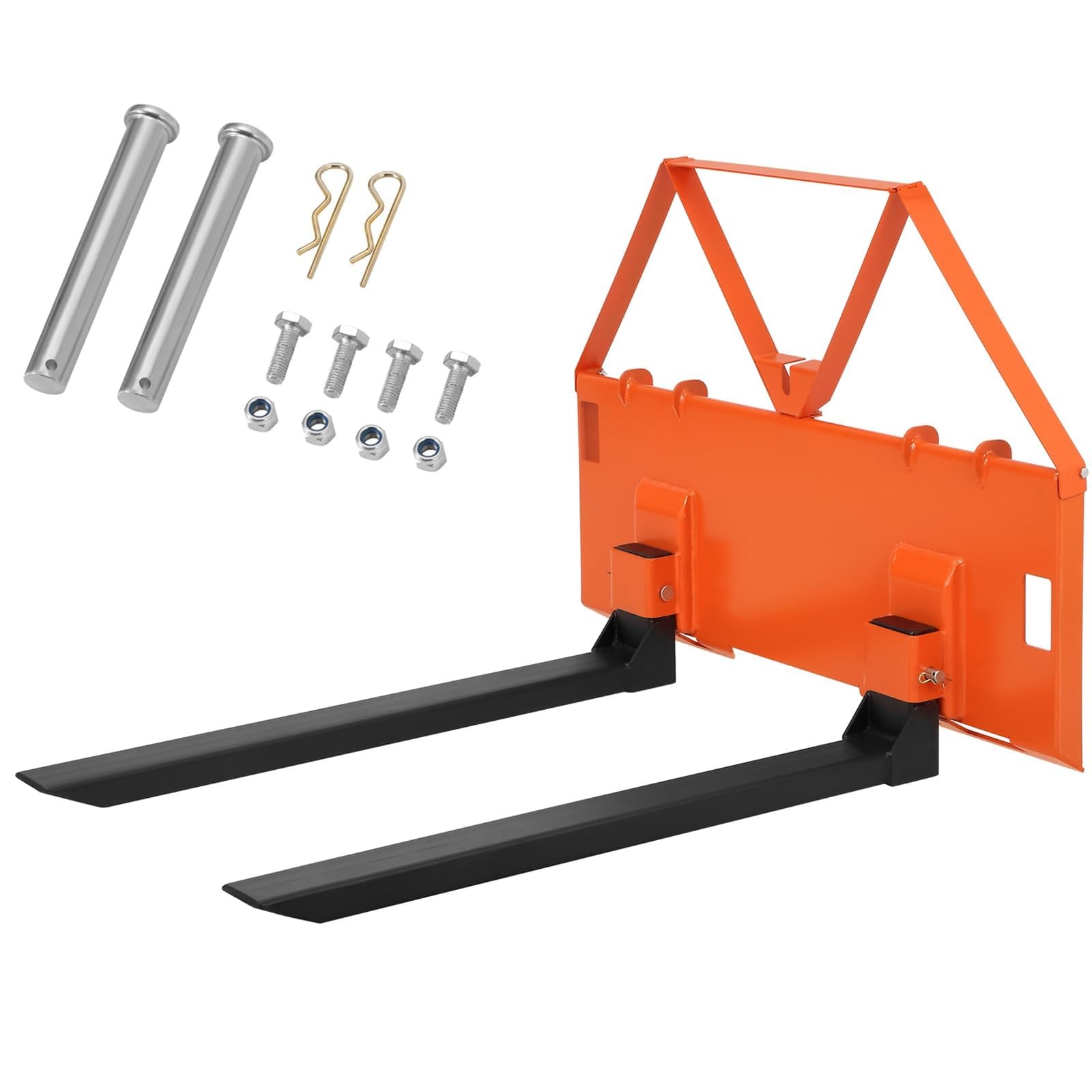 Garvee 46″ Heavy Duty Pallet Fork Attachment for Tractor & Skid Steer Quick Atta