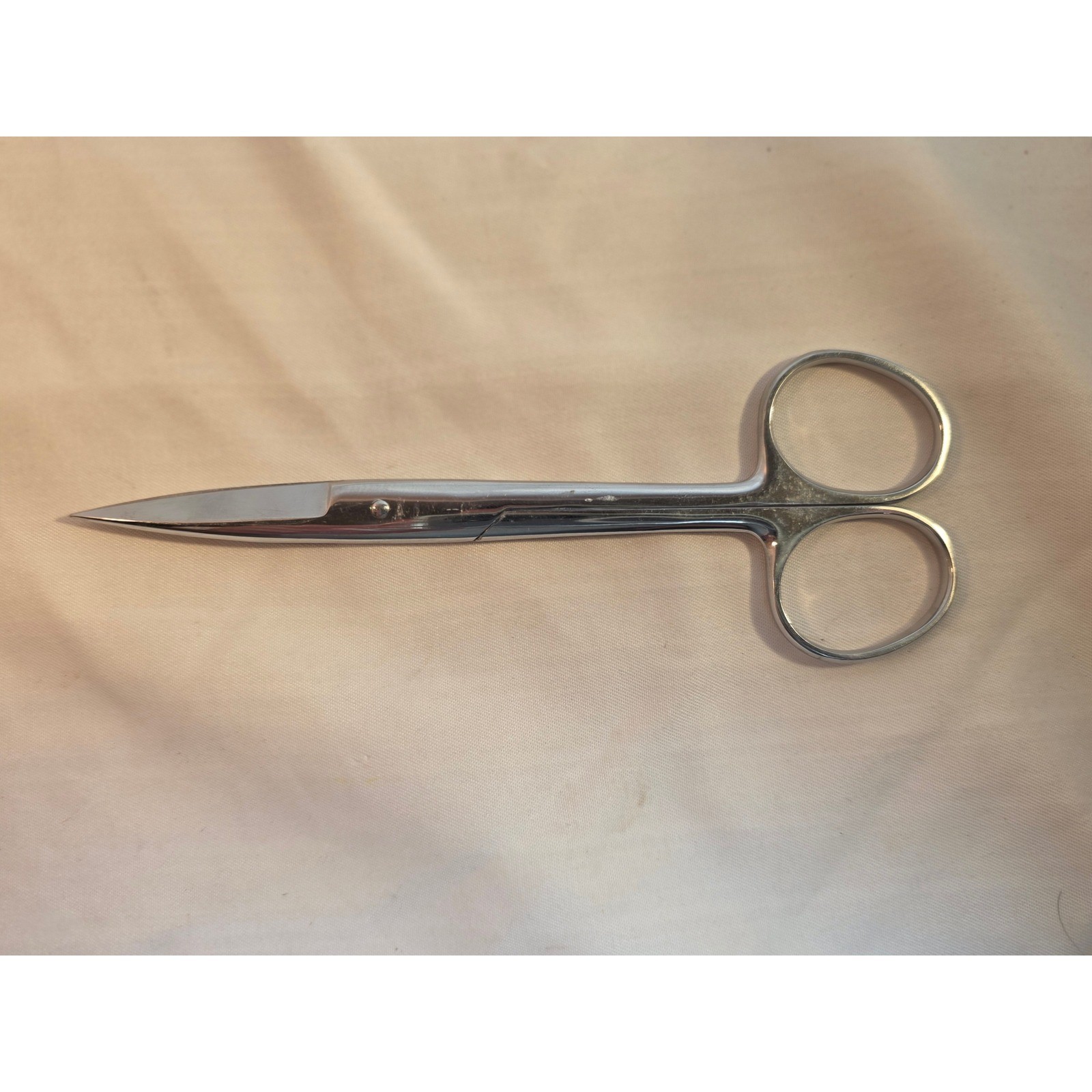 Vintage RAL Stainless Steel Straight Iris Scissors 4.5 Inch Precision Shears