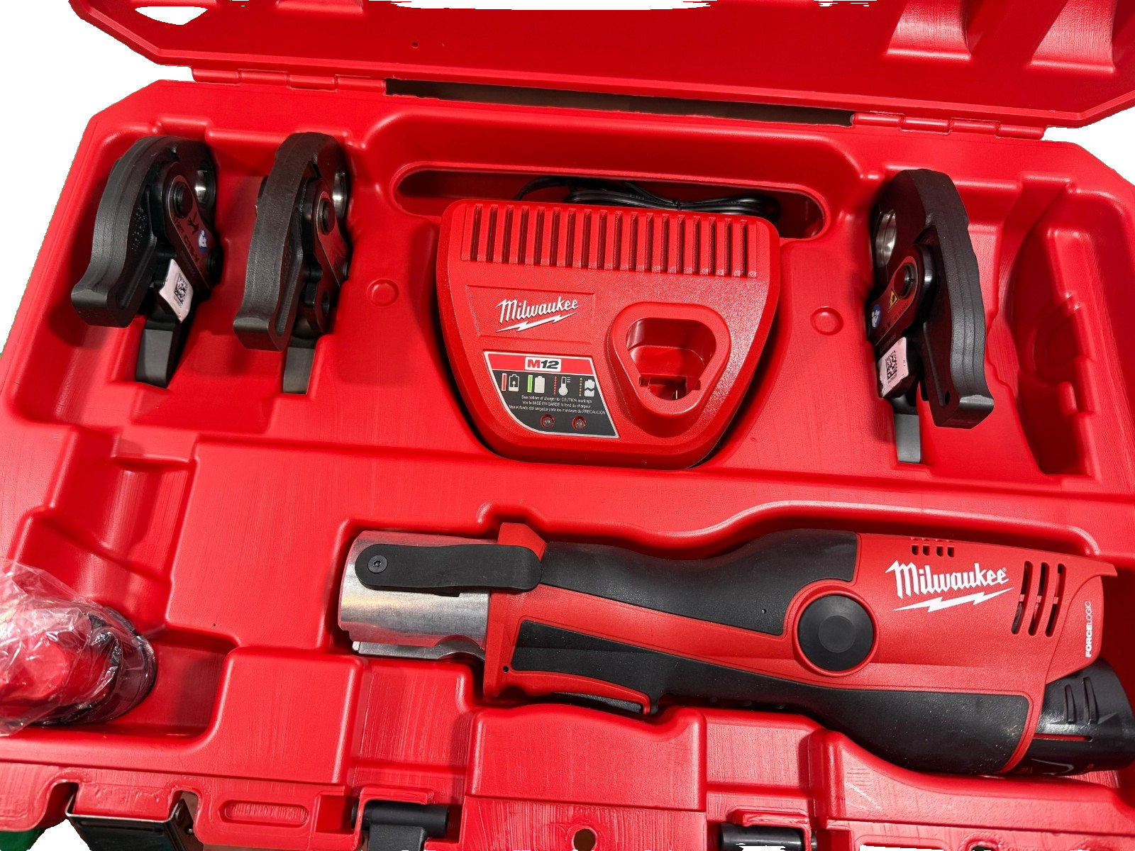 Milwaukee M12 Force Logic Press Tool Kit 2473-22 Copper 1/2″-1″ Clamp