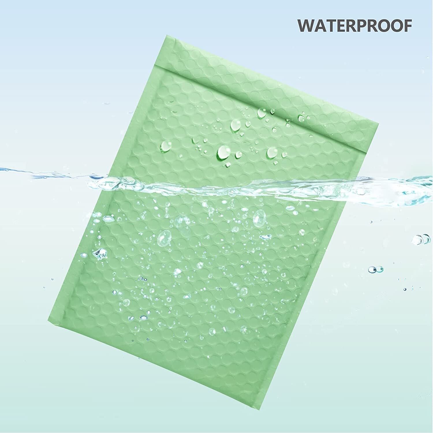 500 #0 6×10 Green Ash Poly Bubble Envelopes Padded Shipping Mailers 6″x10″