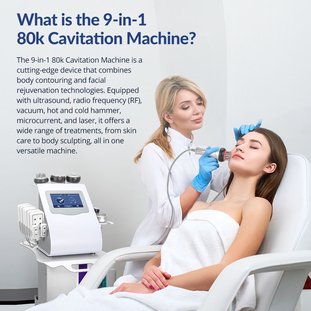 myChway 9 in 1Beauty Machine for Body Massage Facial Skin Care Spa Salon Spa Use