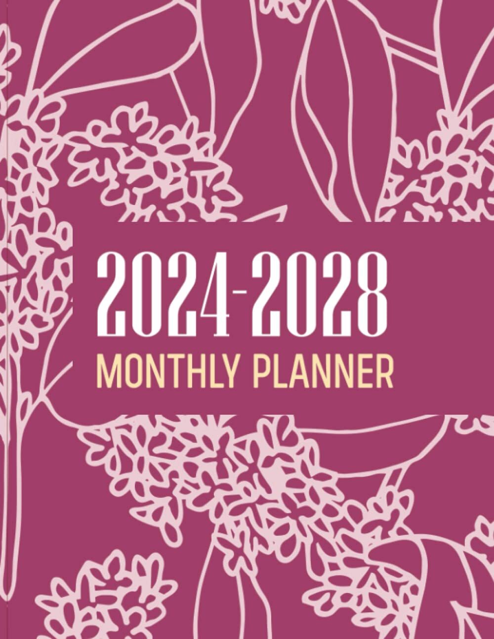 2024-2028 Monthly Planner – 5 Years Calendar from January 2024 to December 2028