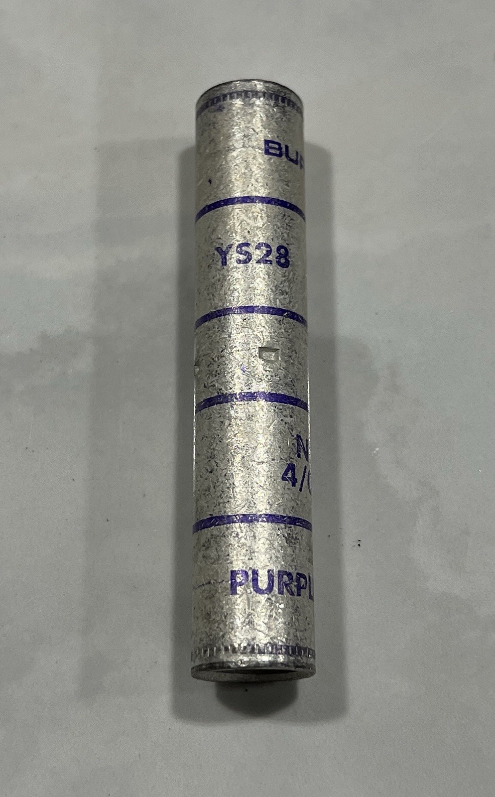 BURNDY YS28 N200 4/0 STR PURPLE DIE 15 HYLINK-SPLICE LNG BARREL (1pc)
