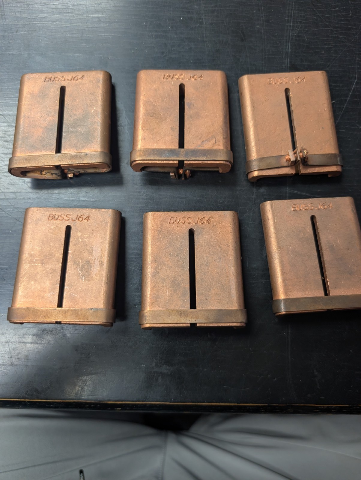 Bussmann J-64 Class J Fuse Reducers 600A to 400A 600V Lot of 6 BUSS J64