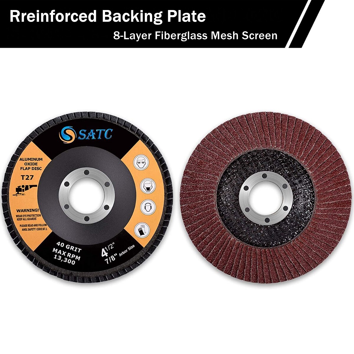 20x Flap Disc 4.5″ 4-1/2 40 60 80 120 Grit Angle Grinder Sanding Grinding Wheels