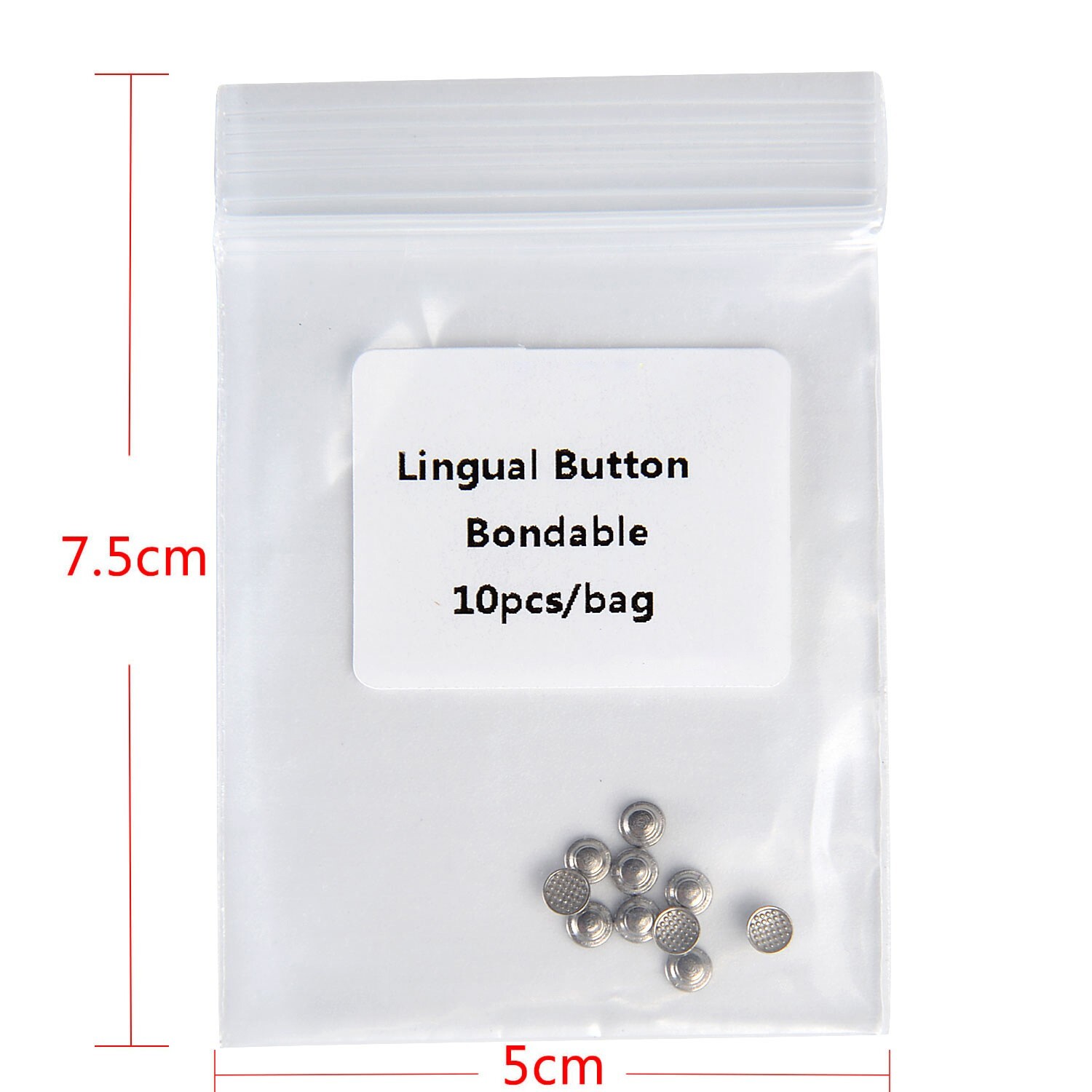 AZDENT Dental Orthodontics Bondable Lingual Buttons/Crimpable Hooks Split Stops