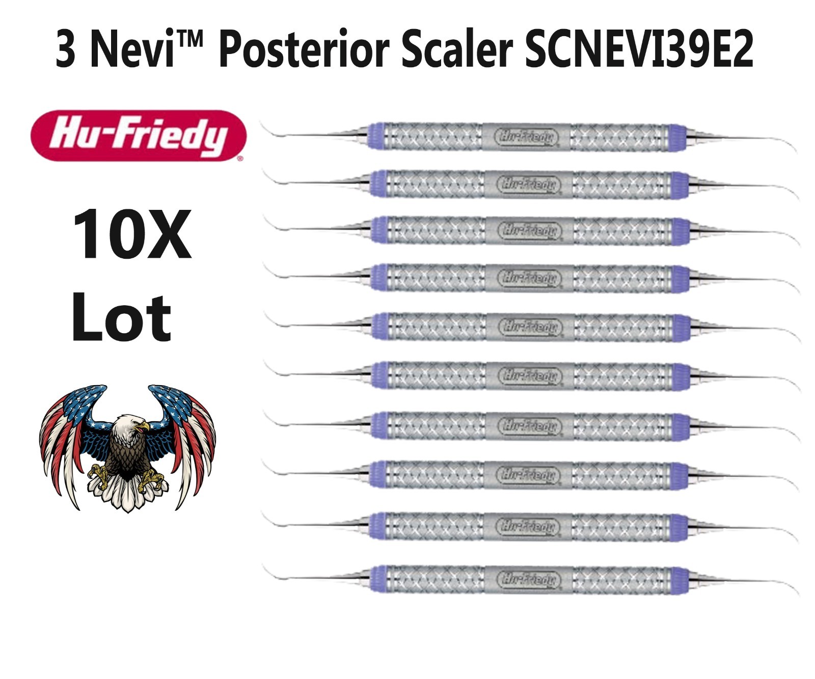 10X Hu-Friedy 3 Nevi™ Posterior Scaler SCNEVI39E2