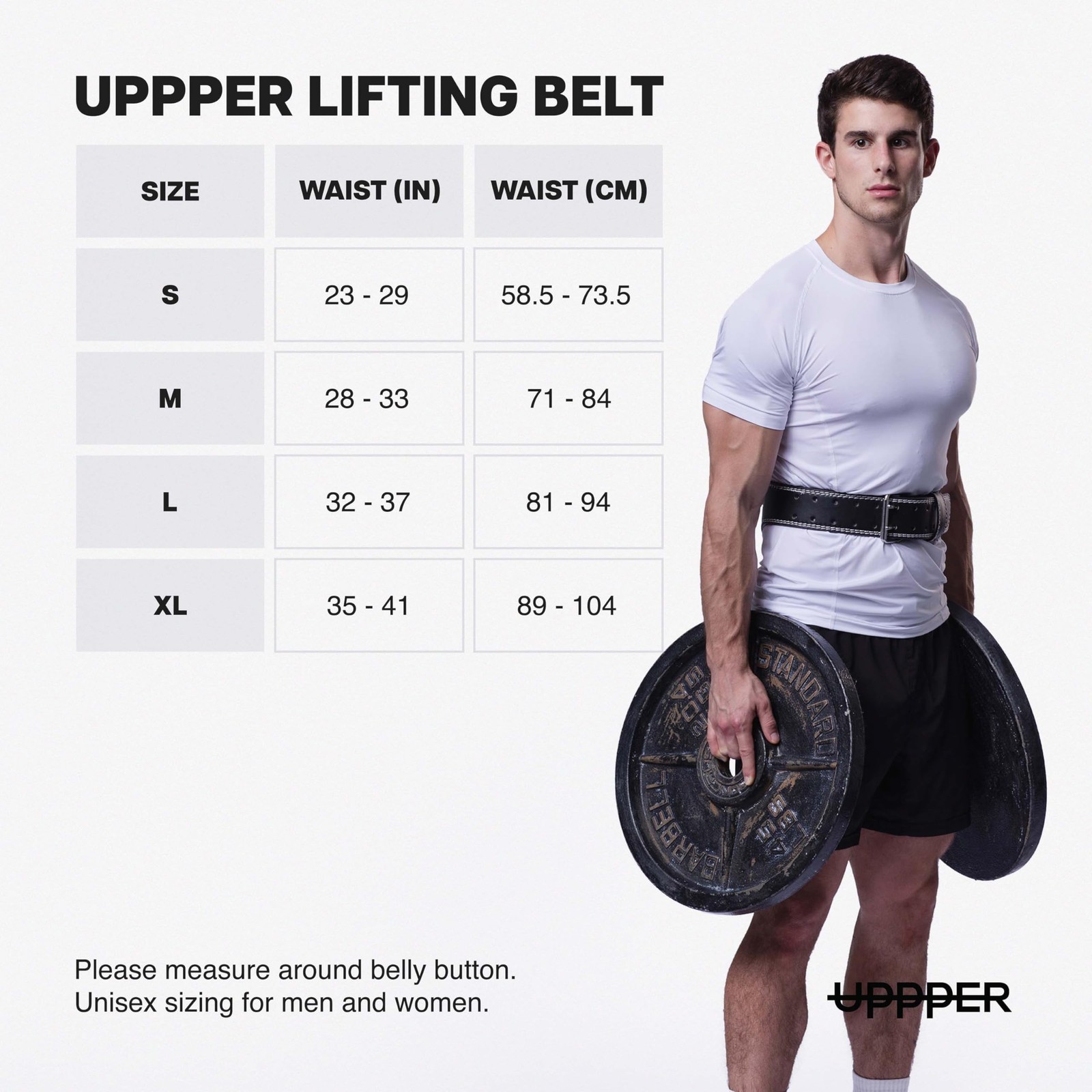 Uppper Weight Lifting Belt – Double Prong 4 To 2.5 Tapered Premium Lifting Belt