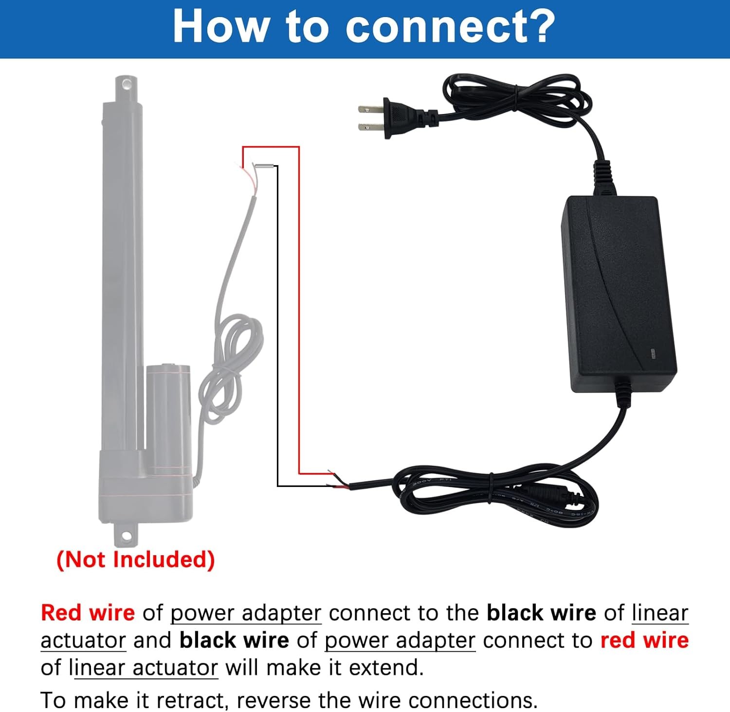 12V Linear Actuator with Remote IP65 Waterproof Stroke 2″~40″ 6inch 8inch 1000MM