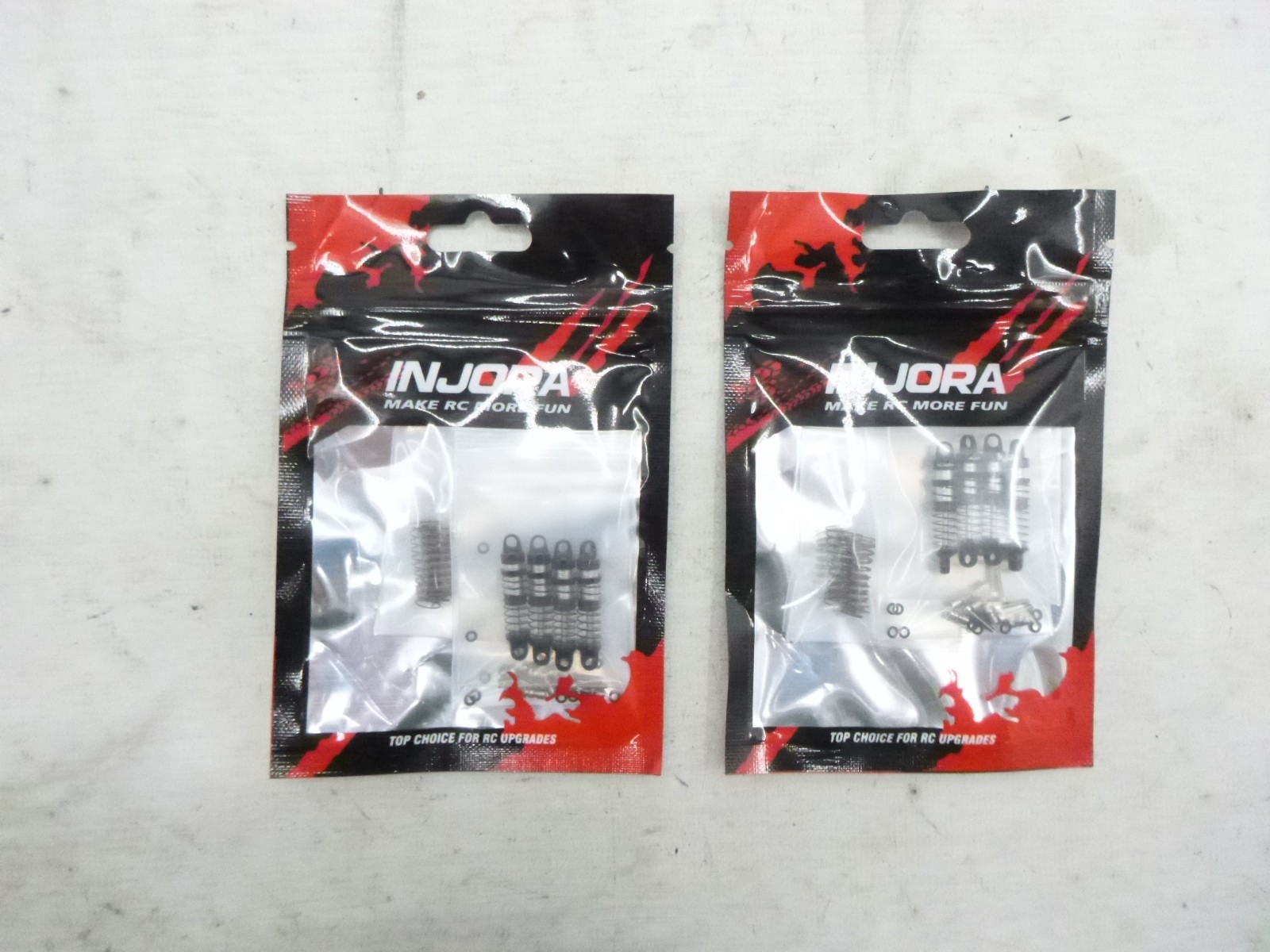 2 Pack Injora 26mm Aluminum Oil Shocks SCX30-08BS for 1/30 Axial SCX30