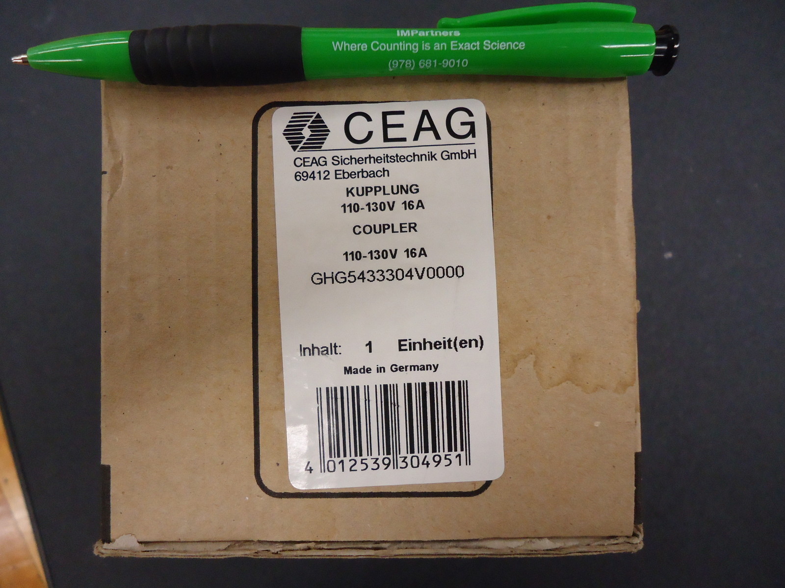 CEAG GHG5433304V0000 GHG5433304V0 110V-130V 16A COUPLER. Brand New!