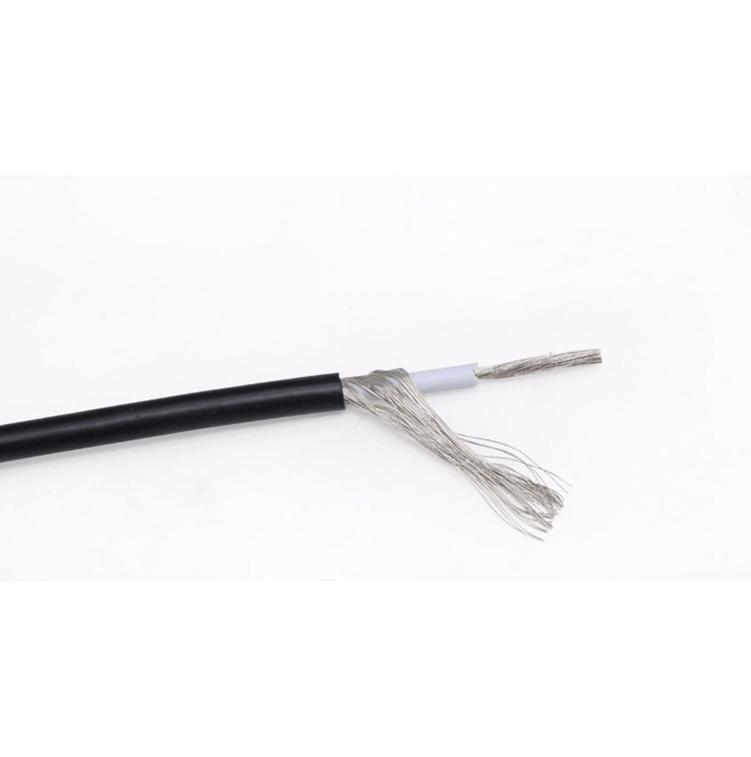 UL1185 Single Core Shielded Wire Black And Grey 10/12/14/16/18/20/22/24/26/28AWG