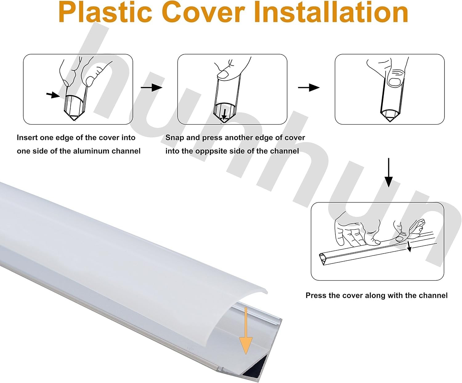 10-Pack 6.6ft/ 2Meter V Shape LED Aluminum Channel System with Milky Cover, E…