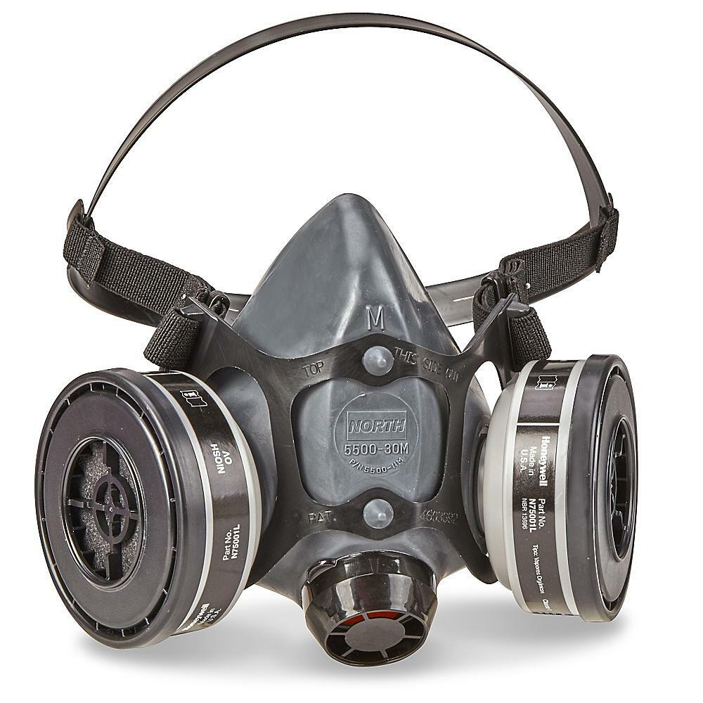 5500 Half Face PPE Respiratory Protection Gas Mask Auto Painting Spraying MEDIUM