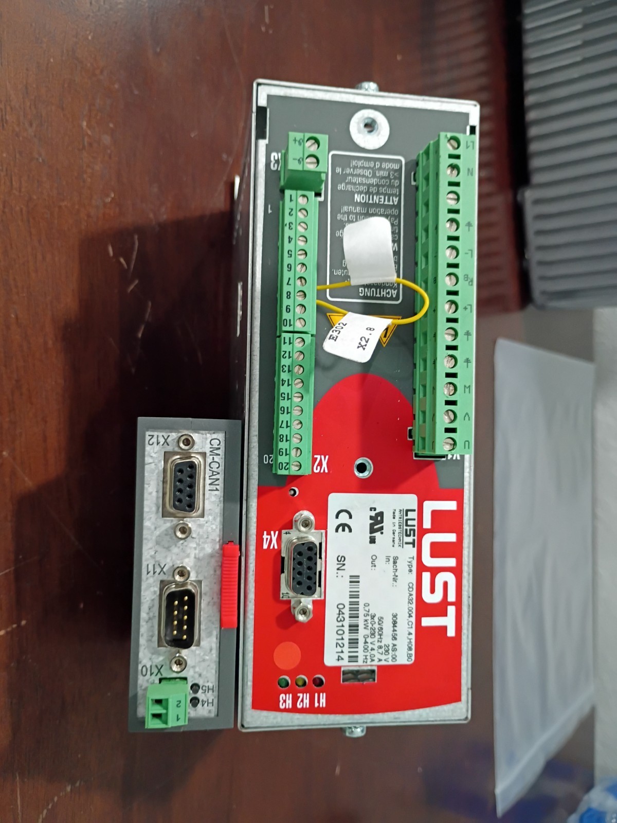 LUST LTI CDA32.004C1.4.H08.B0 SERVO CONTROLLER DRIVES 230V AC #1