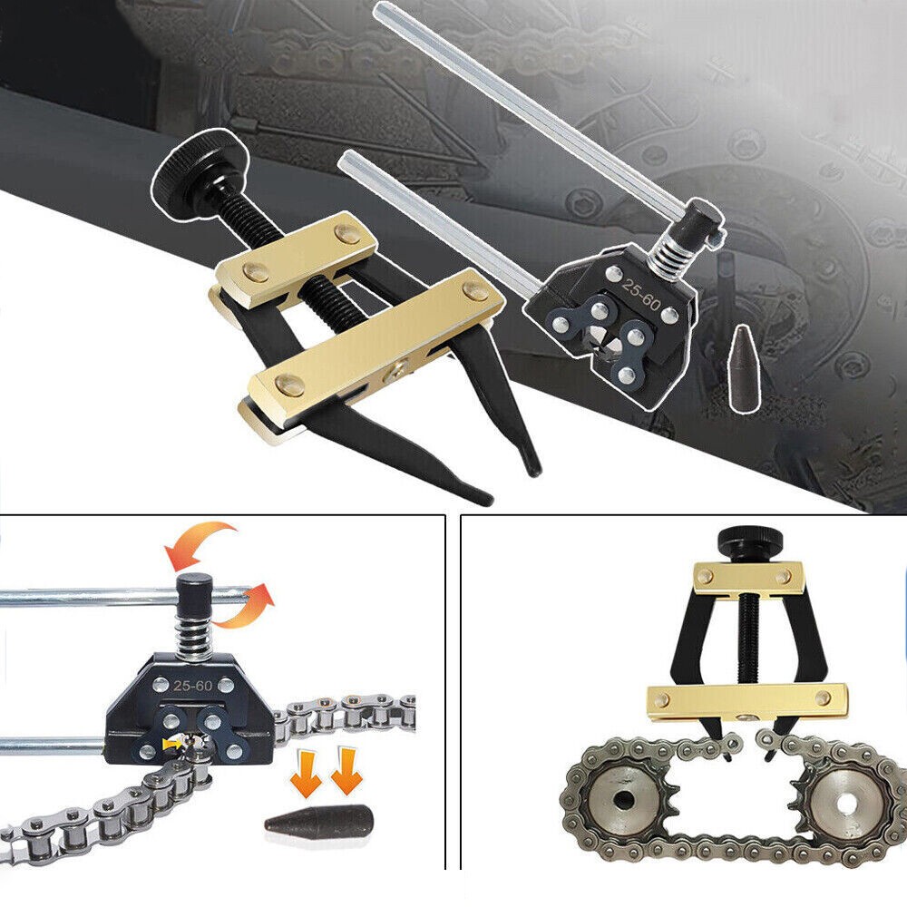 Roller Chain Tools Kit 25-60 Chain Detacher Breaker Cutter Tool For Bike / ATV
