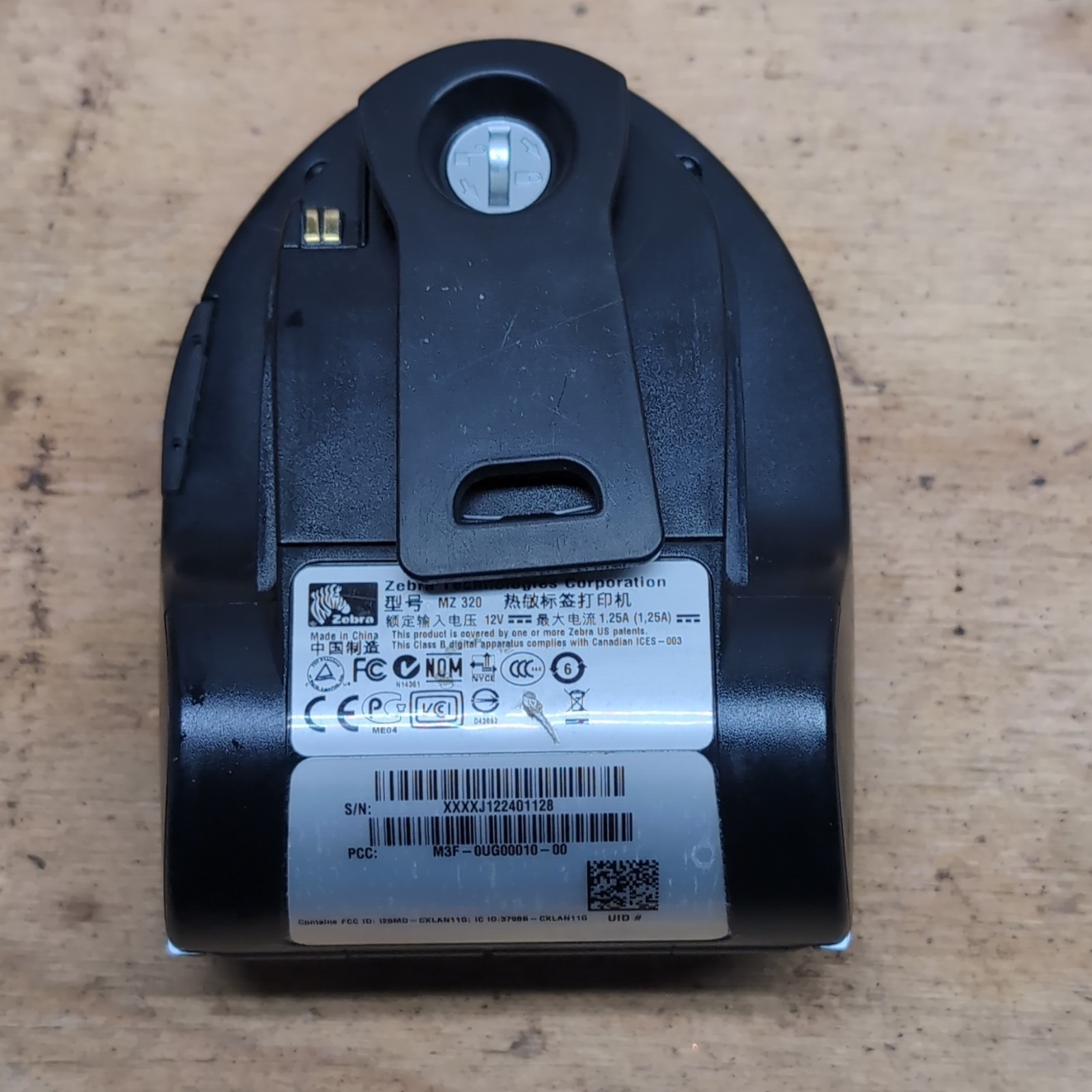Zebra MZ 320 Direct Thermal Mobile Label/Receipt POS Printer M3F-0UG00010-00