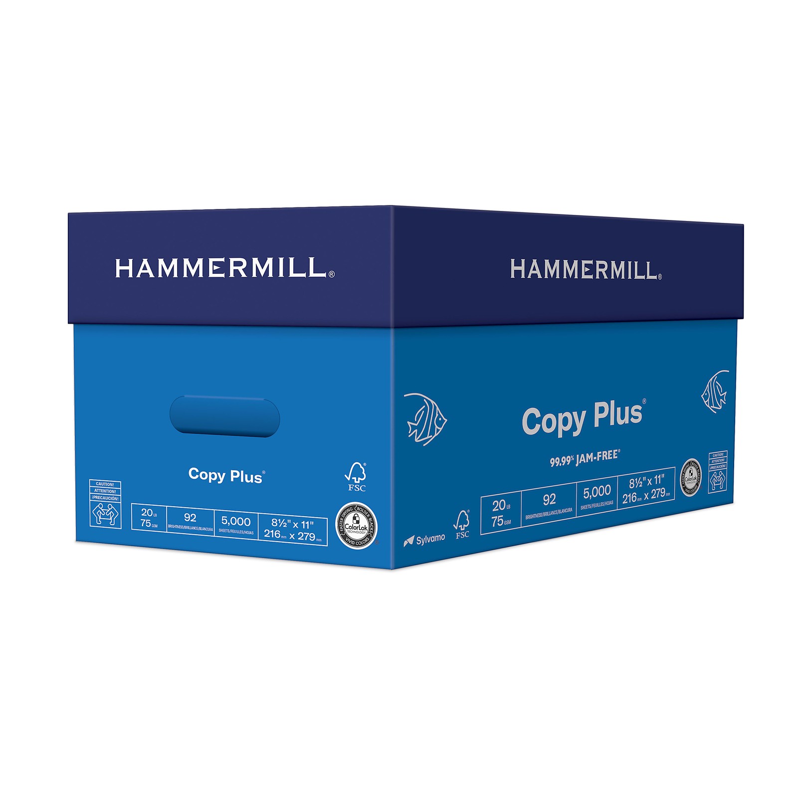 Hammermill Copy Plus 8.5″ x 11″ Copy Paper, 20 lbs., 92 Brightness, 5000 Sheets