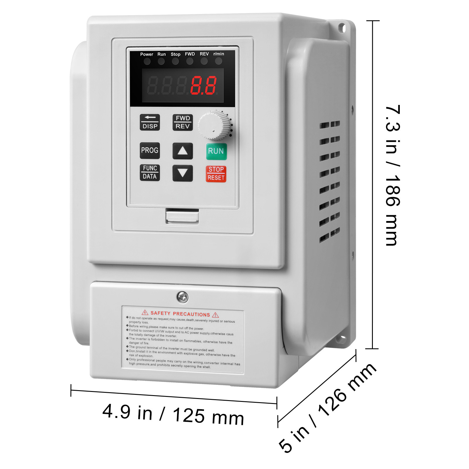 3HP 2.2KW 10A Variable Frequency Drive VFD for 3-Phase Motor Speed Control