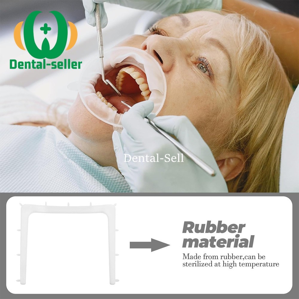 5Pc Dental Autoclavable Plastic Rubber Dam Frame Holder U Shape Instrument White