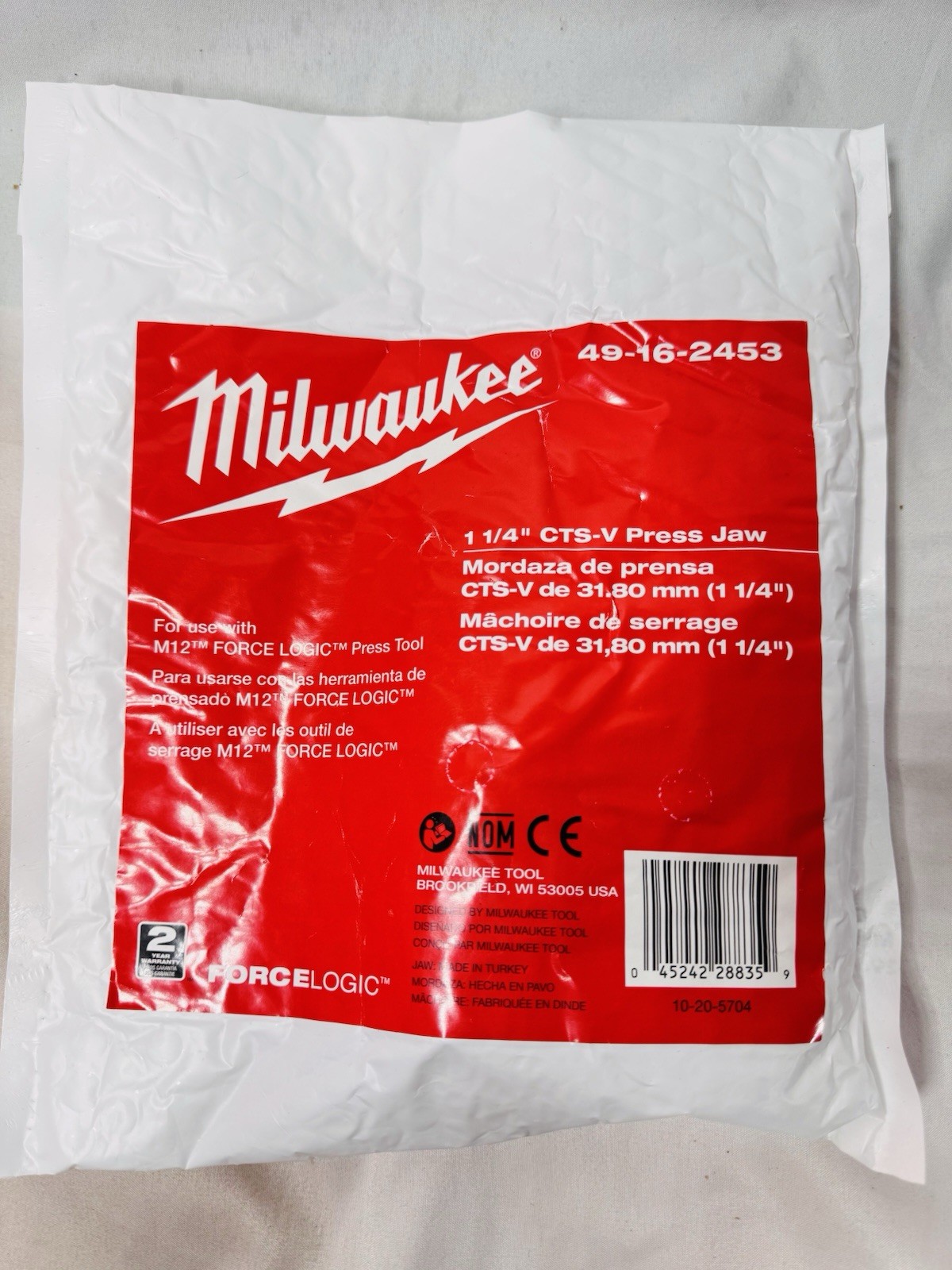 Milwaukee M12 1-1/4 in Press Jaw – 49-16-2453