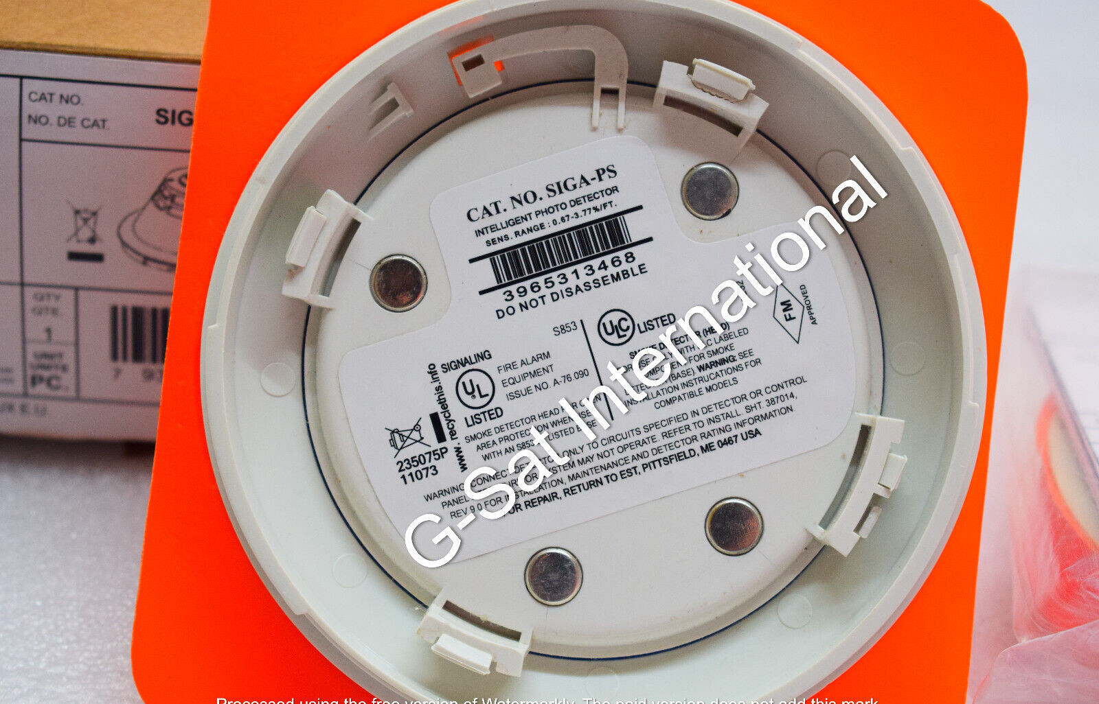 1x EDWARDS EST SIGA-PS INTELLIGENT PHOTO ELECTRIC SMOKE DETECTOR US STOCK