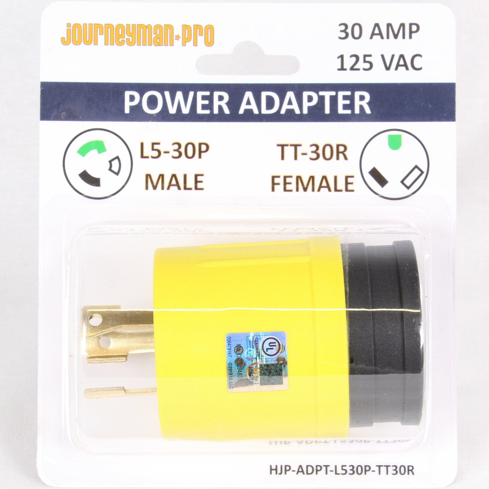 Generator RV Power Cord Adapter L5-30P (Male Plug) to TT-30R (Female Connector)