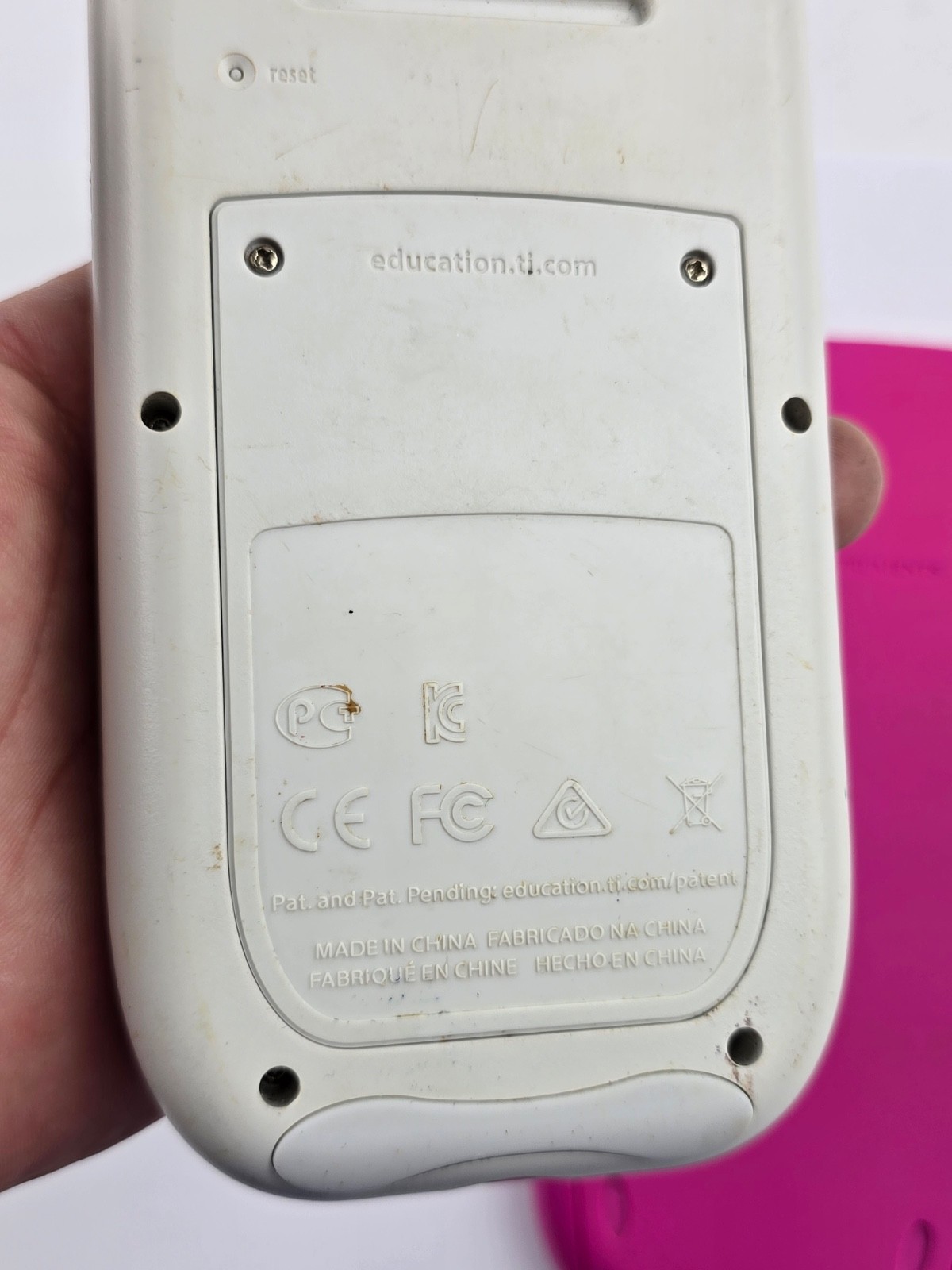 Texas Instruments TI-84 Plus C Silver Edition Graphing Calculator W/Cover – Pink