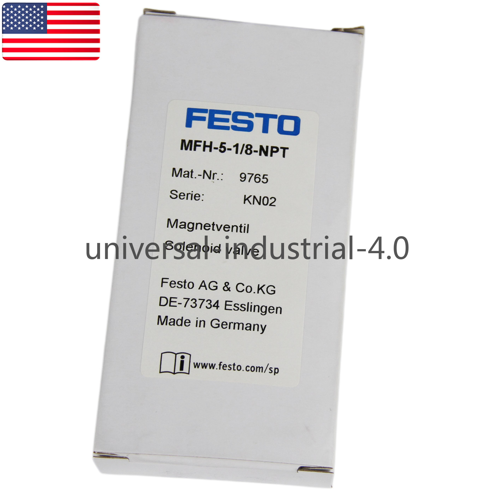 1Pc New FESTO MFH-5-1/8-NPT 9765 Solenoid Valve – US Stock