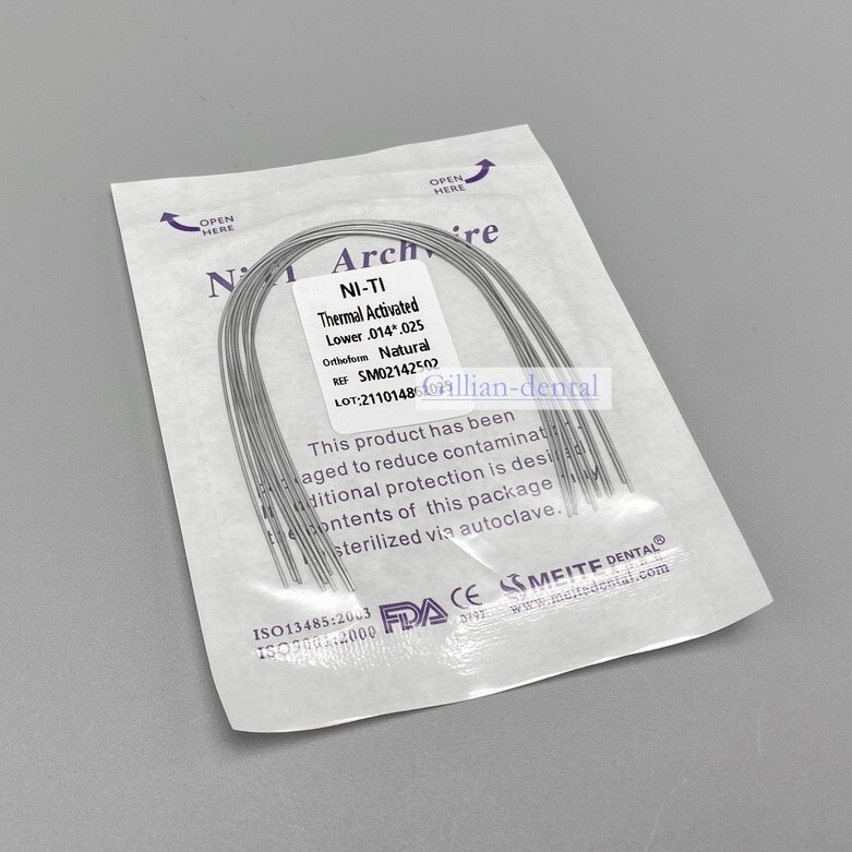 Dental Ortho Thermal Activated Arch Wire Rectangular Ovoid/Natural Form Wires