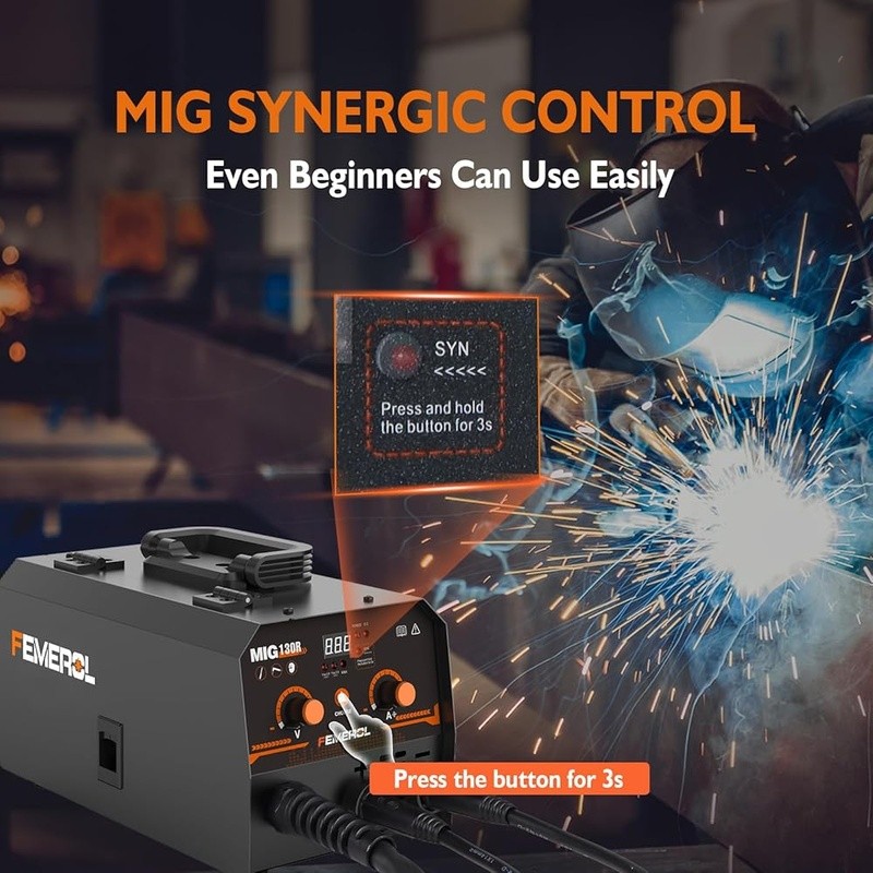 2 in 1 MIG MMA Welder Portable Flux Core Welding Machine DIY Home Repairs New