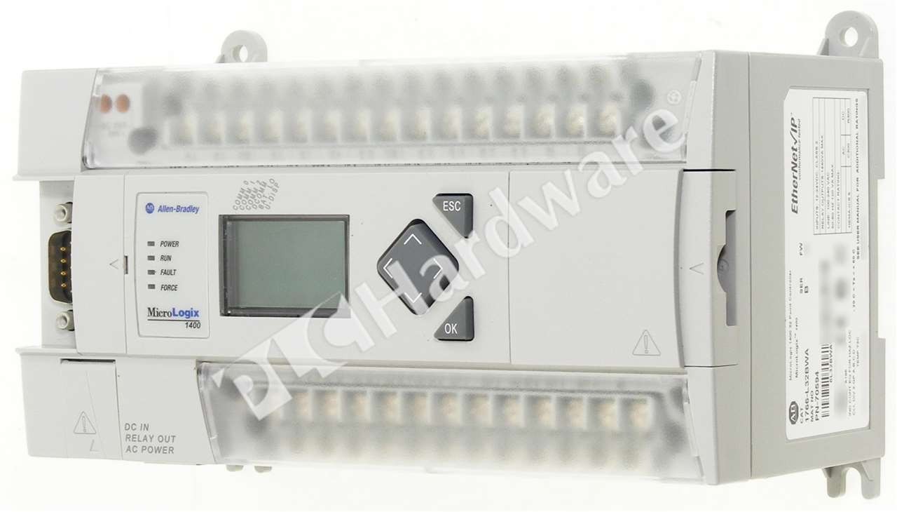 Allen Bradley 1766-L32BWA /B MicroLogix 1400 32-Pt AC Power DC Inputs Controller