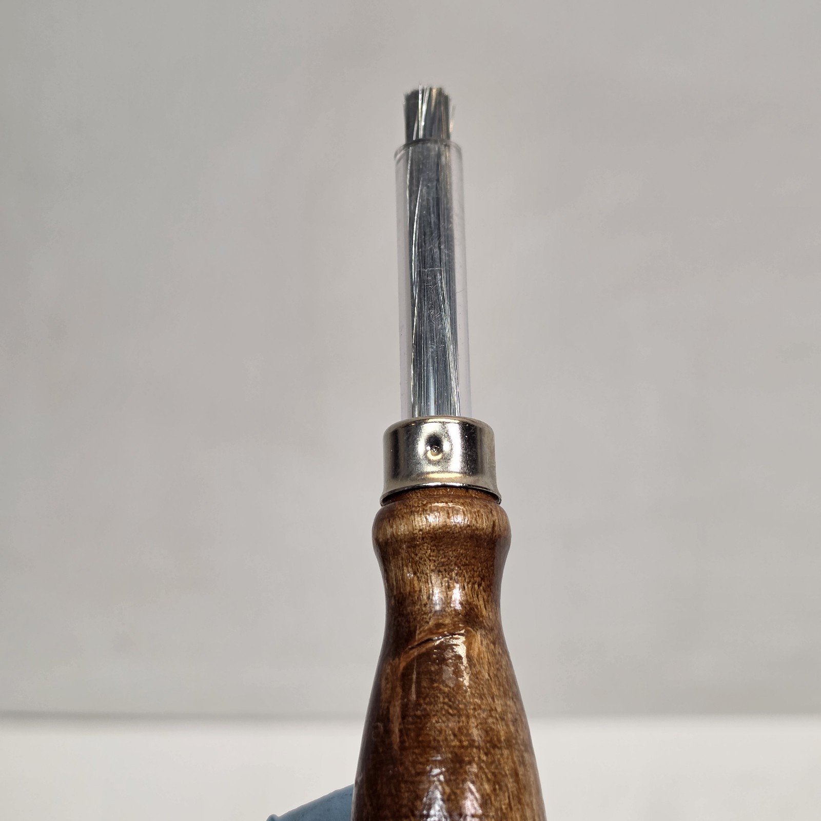 BUFFALO Bur Cleaning Brush METAL Wire Bristles and Wooded Handle, 07420