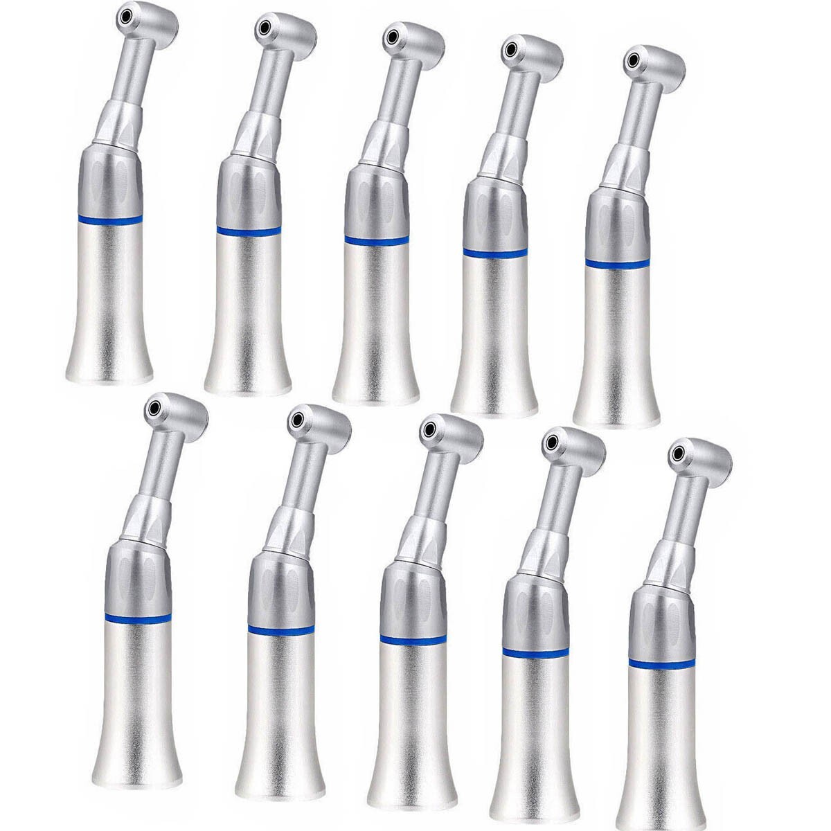 10pcs NSK Style Dental Slow Low Speed Handpiece Contra Angle Push Button E-type