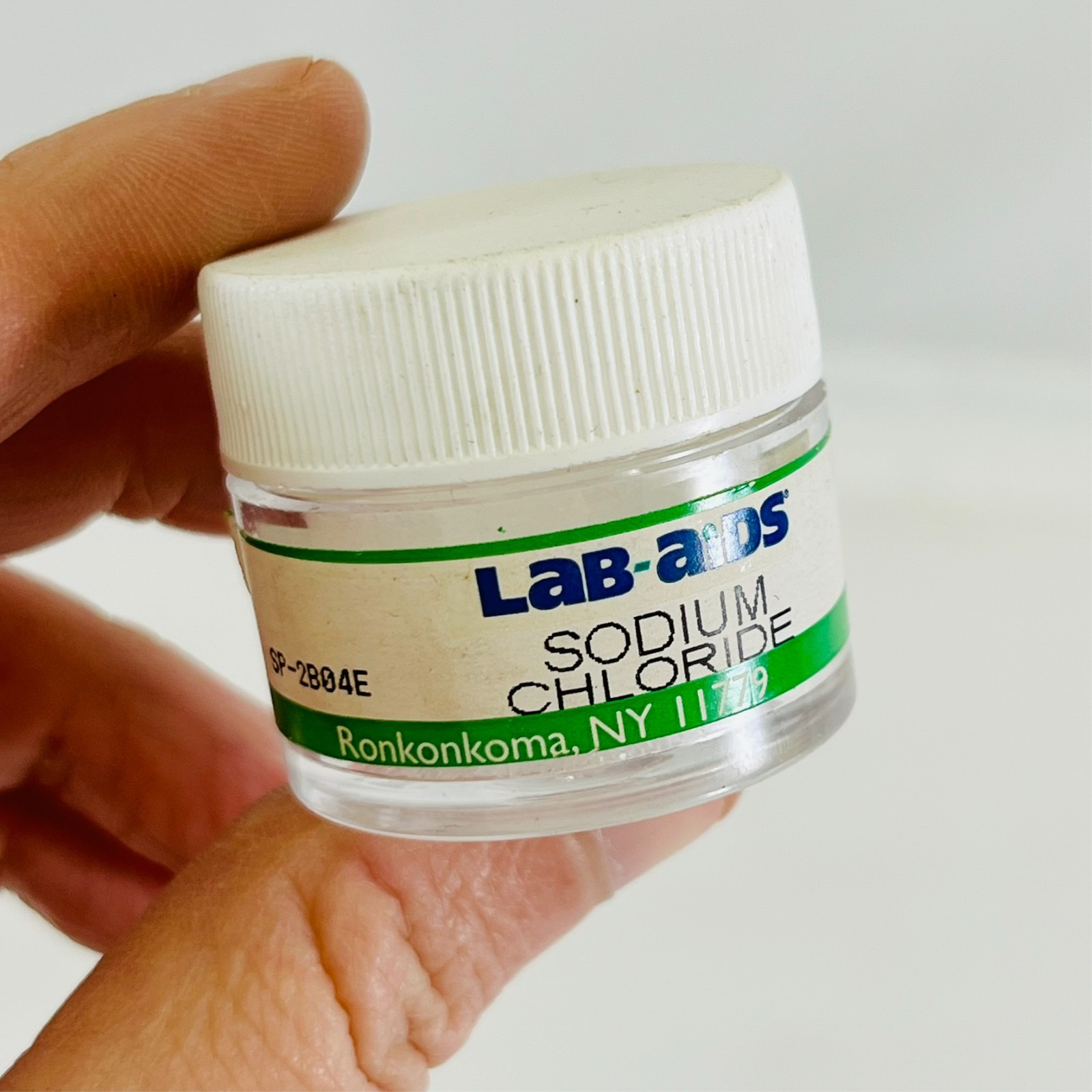 Lot of 13 LAB-AIDS Sodium Chloride Jars Educational Science Kit Supplies
