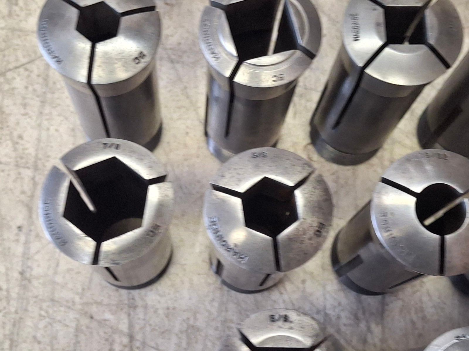 Hardinge 21 Piece 5C 5C-EN1 5C-EN2 Lathe Collet Set Lot