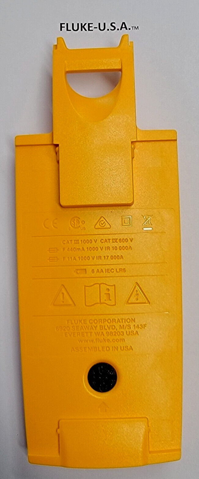 U.S.A. FLUKE 189 ii, 287, 287c and Fluke 289, 289c Battery Door. OEM Part. NEW.