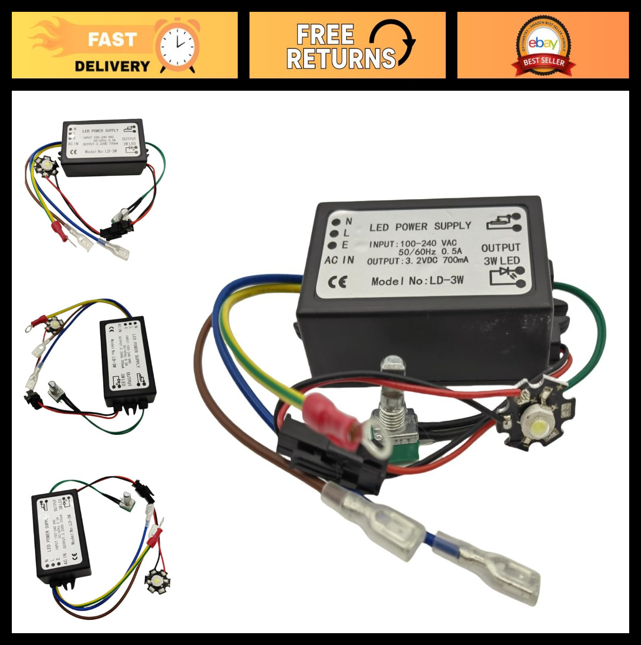 «3W LED Light Microscope Power Supply – Bright Illumination for Precision Viewin