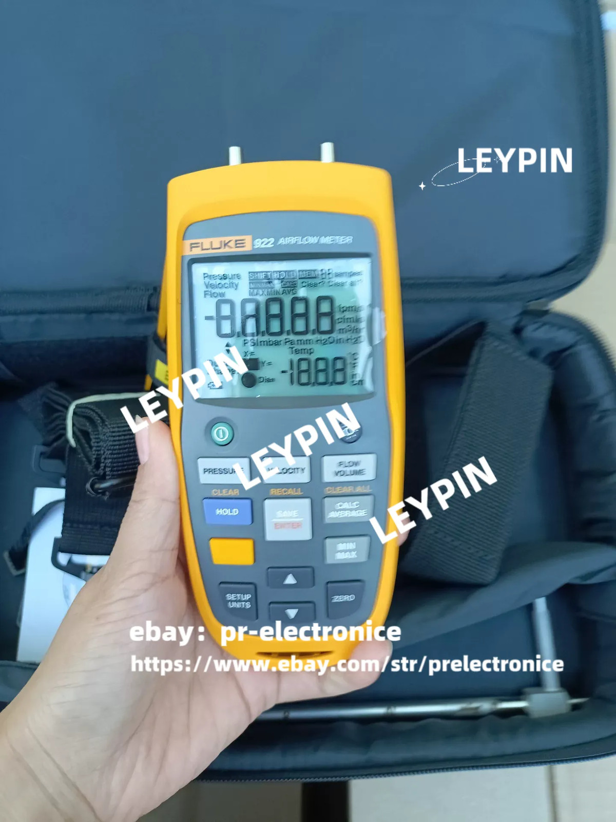 Fluke 922 Airflow Micromanometer with Bright Backlit Display/stock#pr