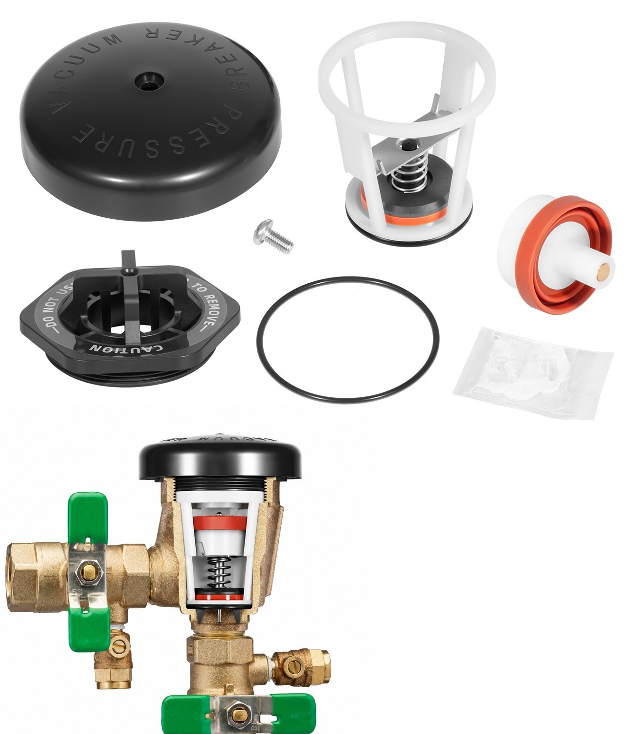 RK12-420 Repair Kit for Zurn Wilkins 1/2″ 3/4″ Model 420 420XL PVB Breaker