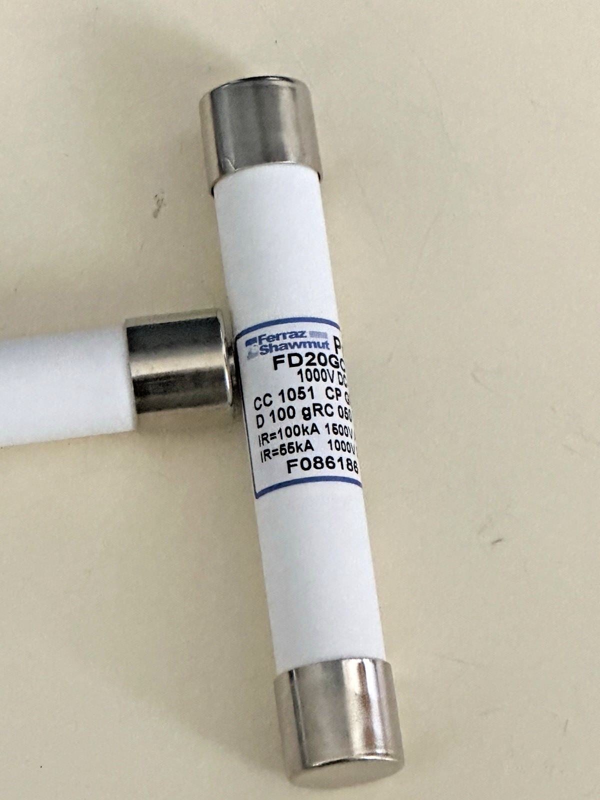 10 PCS Ferraz Shawmut Protistor FD20GC100V50T Fuse 1000VDC-1500VAC 50A NEW INBOX