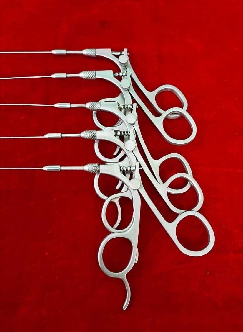 Hysteroscopy Semi Rigid Scissor 5fr 40cm Reusable Surgical Instruments – 5pc